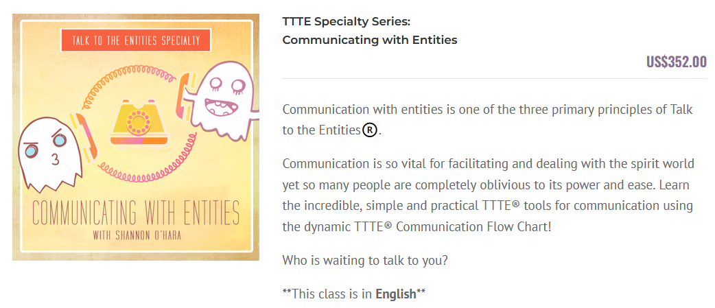 [Shannon O'Hara] Коммуникация с сущностями-TTTE Specialty Series: Communicating with Entities (АС)