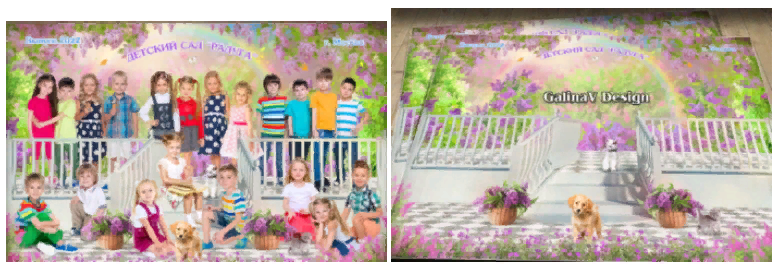 [PSD] GalinaV ― Постановочный коллаж Балкон в сирени (2021)