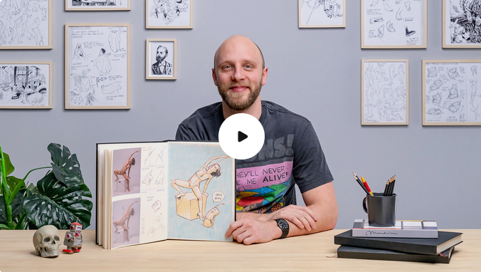 [Александр Штеенхорст] [Domestika] Рисование фигуры человека и выразительных поз (2023)