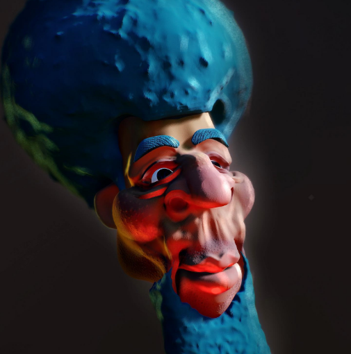 [Дерек Дэвидсон] 3D-моделирование мультяшной головы в Nomad Sculpt (2023)