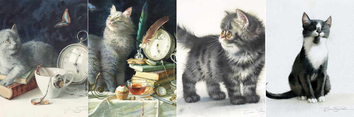 [Елена Базанова] [lectoroom] Чеширик и часы акварелью (2022)