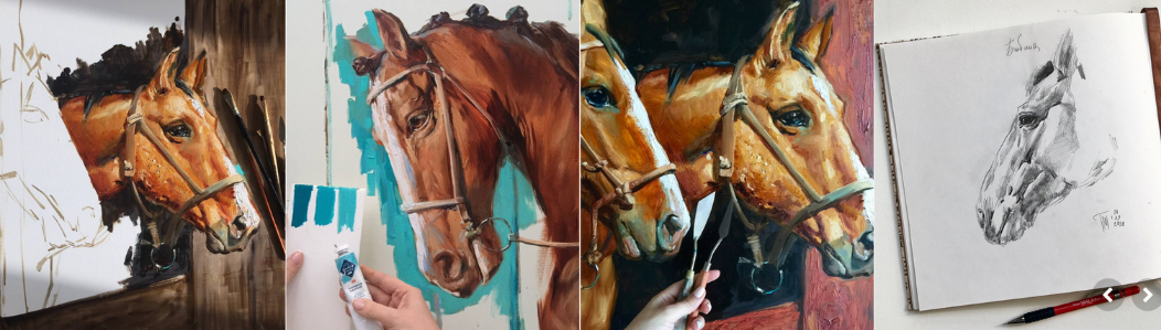 [Мария Павлова] [lectoroom] Голова лошади маслом (2022)