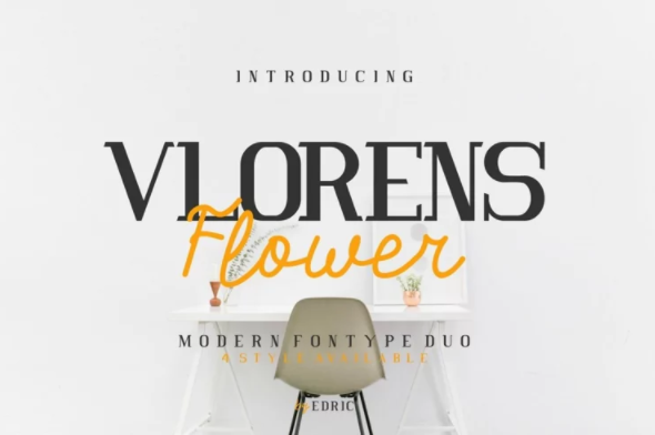 [Fontbundles] Vlorens Flower Font (2022)