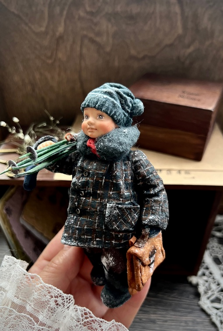 [Анна Ульянова] [Ватные игрушки] Лыжник (2024)