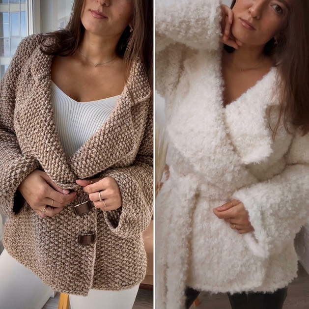 [Елена Грабенко] [Вязание] Пальто-Пиджак (2023)