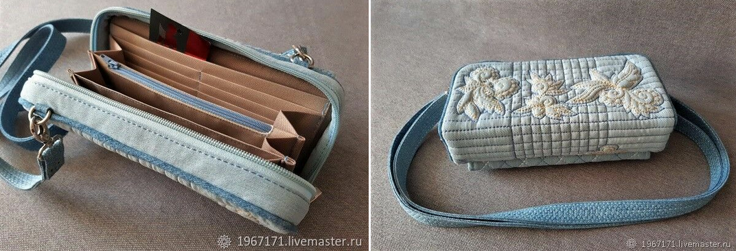 [Татьяна. Сумочных дел Мастер] [Шитье] Сумка-кошелек с карманом для телефона (2023)