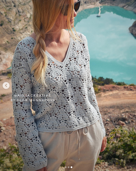 [Ольга Маннапова] [aishacreative] Джемпер Мухи-Лайт (2023)