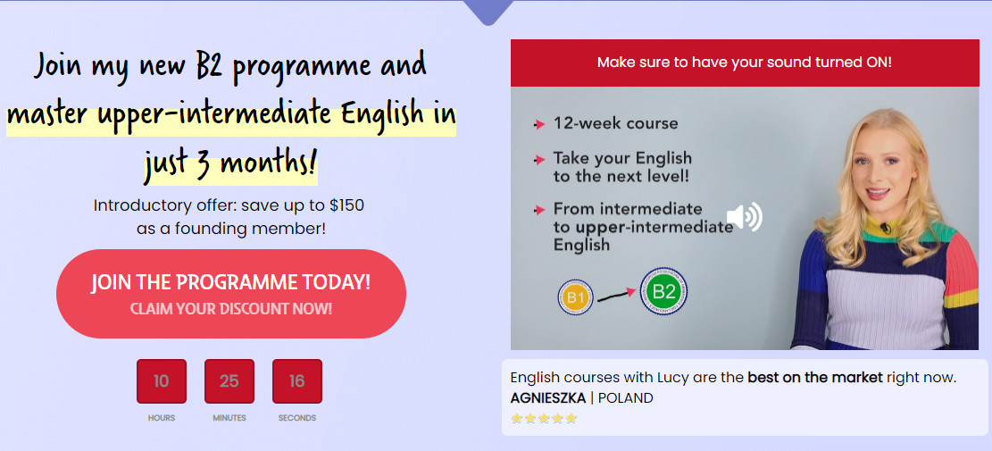 [English with Lucy] Программа B2 и овладение английским языком на уровне Upper-Intermediate (2023)