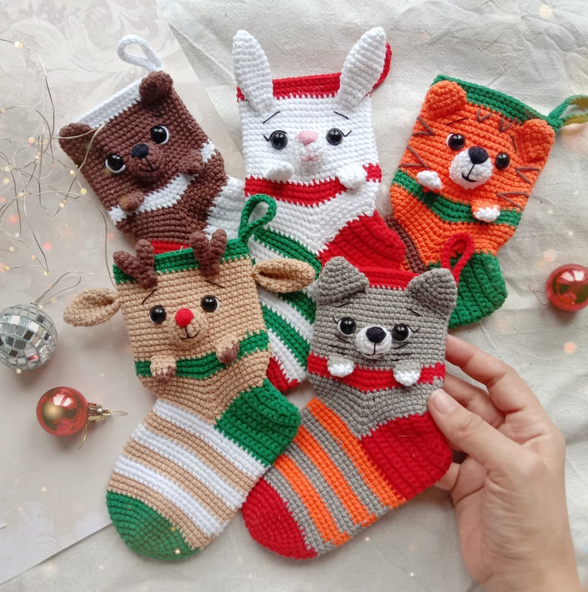 [Яна Баталова] [ya_batalova] Новогодние декоративные чулочки (2022)