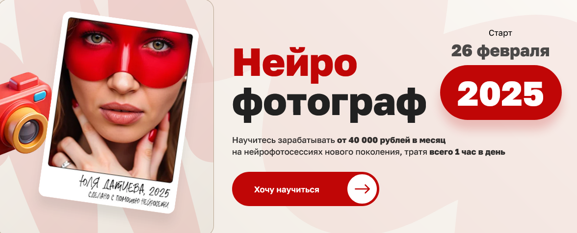 [Юлия Датиева, Александр Чиненов] Нейрофотограф. Тариф Стандарт (2025)