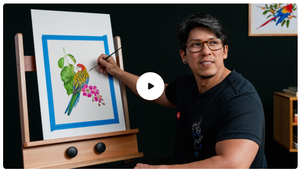 [Domestika] Акварельные птицы и дикая природа (2024)