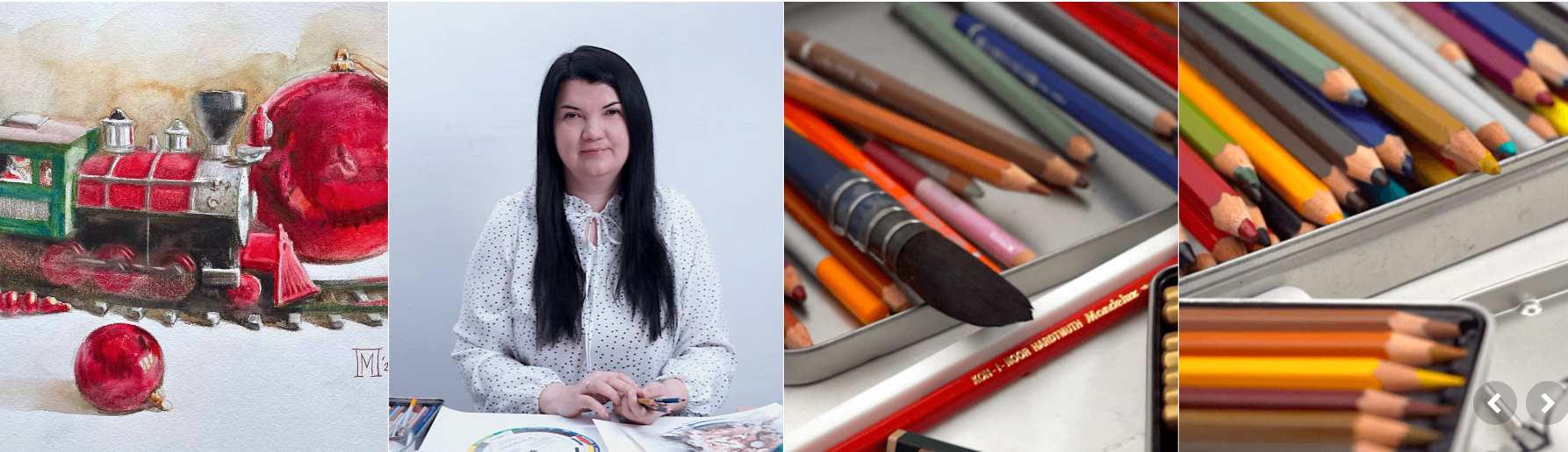 [Мария Павлова] Новогодний паровозик акварельными карандашами (2023)