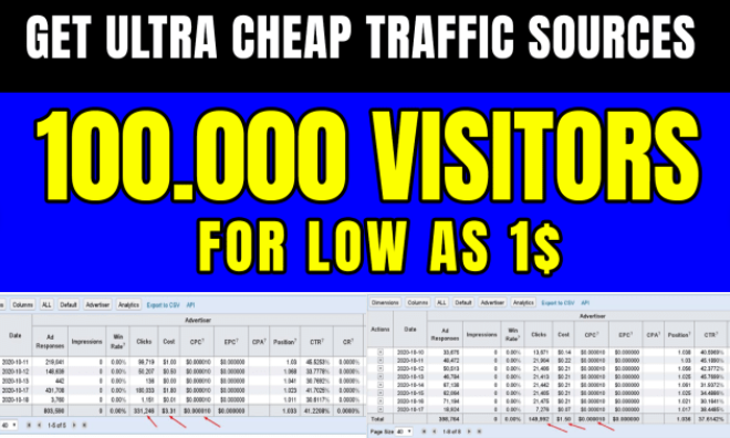 [Дешевый трафик] - 100 тысяч посетителей за 1 доллар из США (2022)