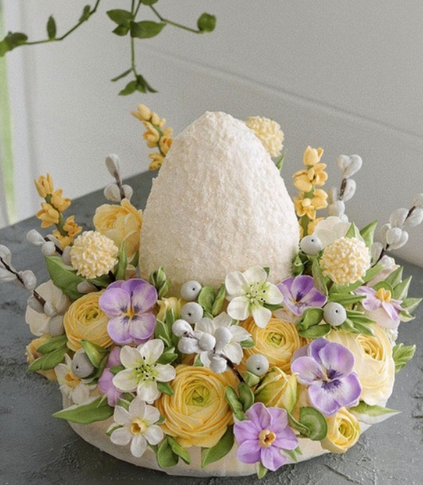 [Мирослава Садовая] [zefir.mira] Пасхальная композиция из зефирных цветов. Пасха (2024)