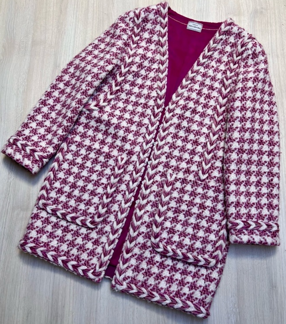 SUPER VIP [Katerina Kovalevska] [kkovalevska] [Шитье] Кардиган с цельнокроенными косами (2023)