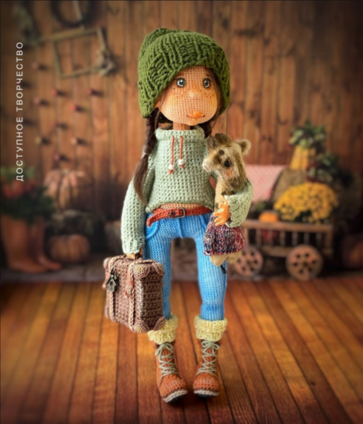 [Елена Шаповалова] Вязаная крючком кукла Лерочка (2025)