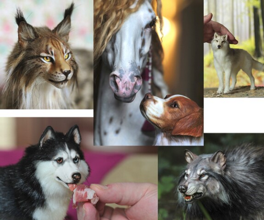 [Ольга Кобрина] [Куклы] Реалистичные и фэнтази фигурки животных (Июнь 2025 и ранее)