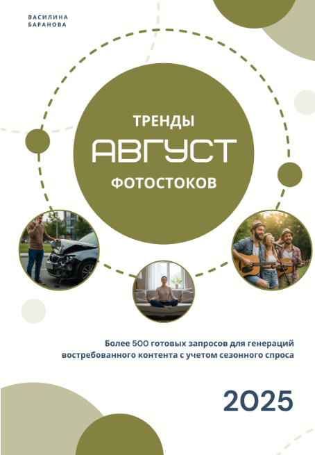 [Василина Баранова] [vasilinfo] Тренды фотостоков. Август (2025)