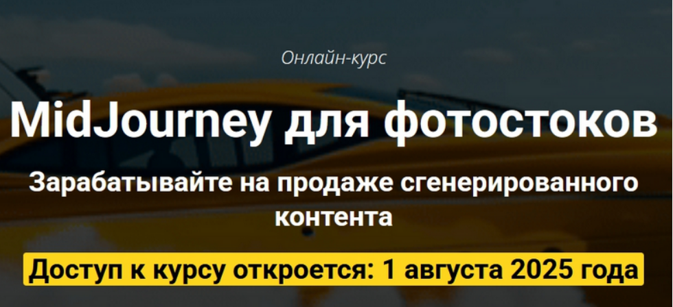 [Вадим Закиров] MidJourney для фотостоков. Пакет Самостоятельный (2025)