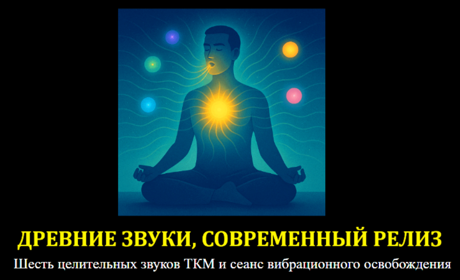 [Джесси Ли] Древние звуки, современный релиз. Шесть целительных звуков ТКМ и вибрационная сессия (2025)