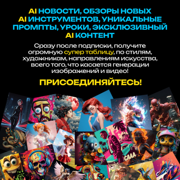 [Neyrograph] Подписка на контент Искусственный интеллект для творчества и заработка. Сентябрь (2025)