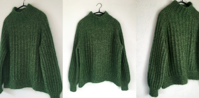 [Вяжи.ру] Пуловер резинкой спицами сверху Lunefuld (2024)